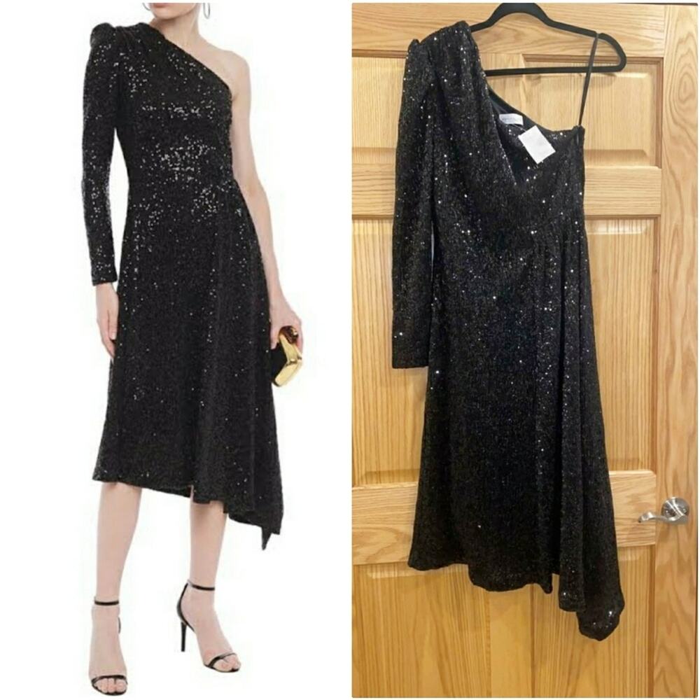 Rebecca Vallance Mona One Sleeve Dress